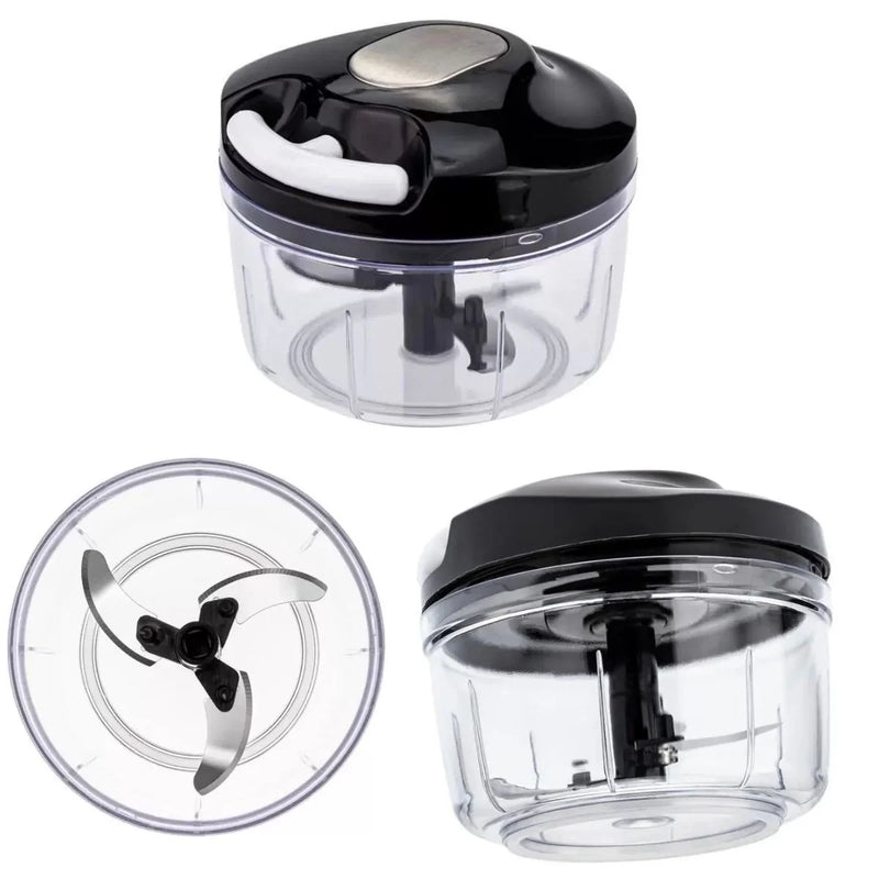 Mini Processador Manual 3 Lâminas Premium