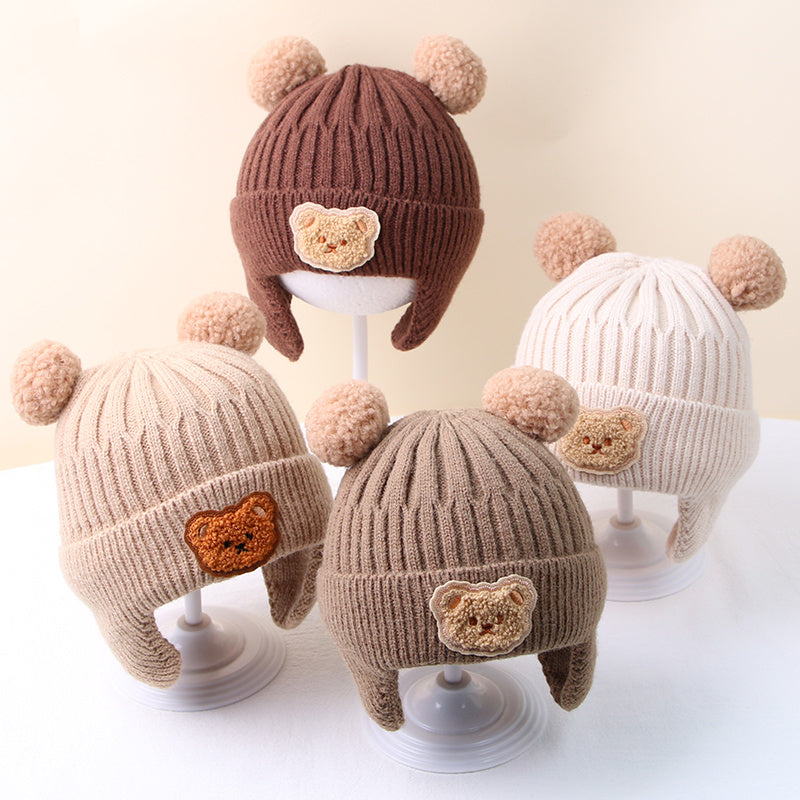 Gorro Infantil Crochê Urso