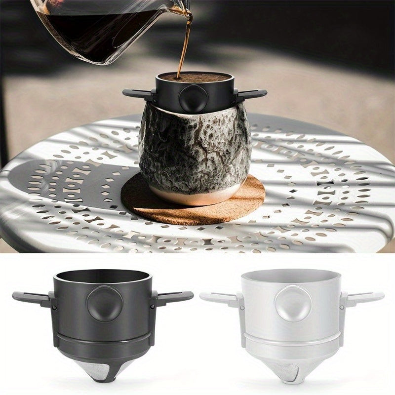 Filtro Portátil para Café de Aço Inoxidável Reutilizável