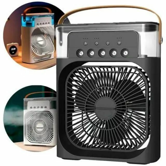 Ventilador Portátil Inteligente - Umidificador e Climatizador Com Led