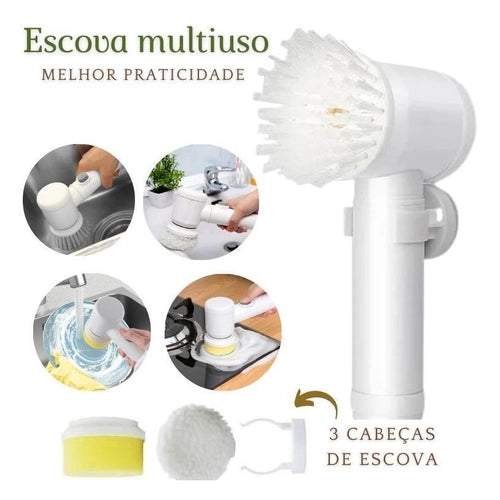 Escova de limpeza Elétrica Portátil 3 em 1 - CleanPro