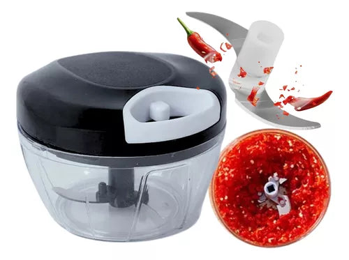 Mini Processador Manual 3 Lâminas Premium