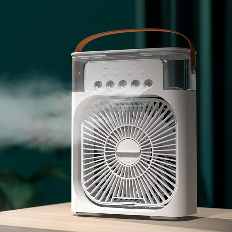 Ventilador Portátil Inteligente - Umidificador e Climatizador Com Led