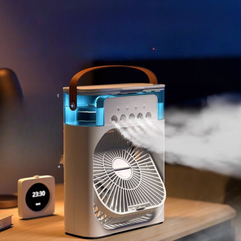 Ventilador Portátil Inteligente - Umidificador e Climatizador Com Led