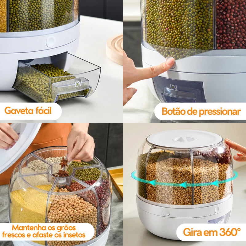 Dispenser Giratório Organizador de Alimentos - Max Joia