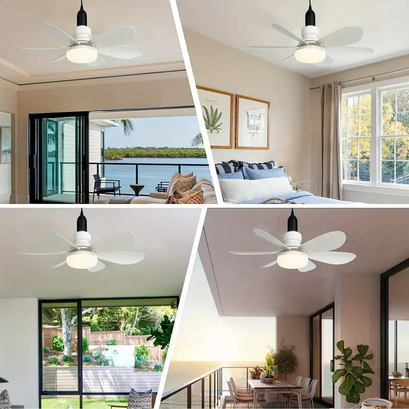 Lâmpada Ventilador Multifuncional – Iluminação e Conforto em um Só Produto!